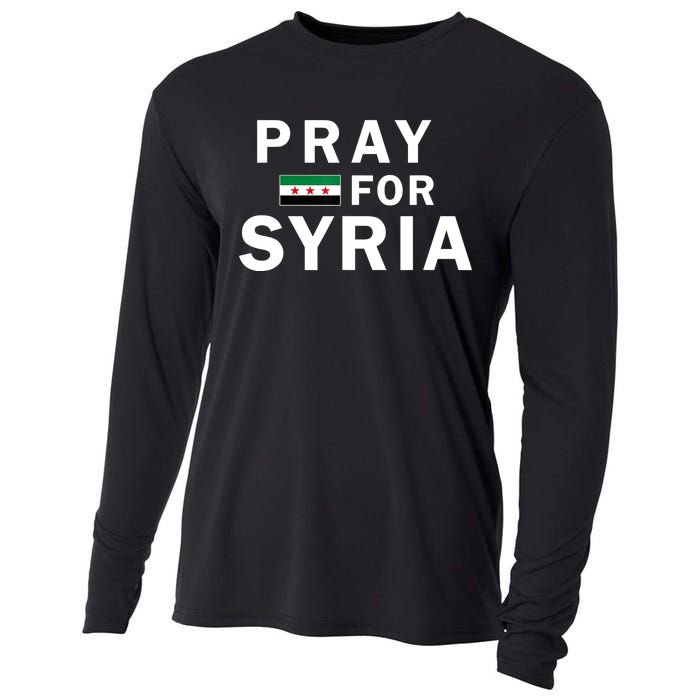 Pray For Syria Cooling Performance Long Sleeve Crew