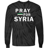 Pray For Syria Tie-Dye Long Sleeve Shirt