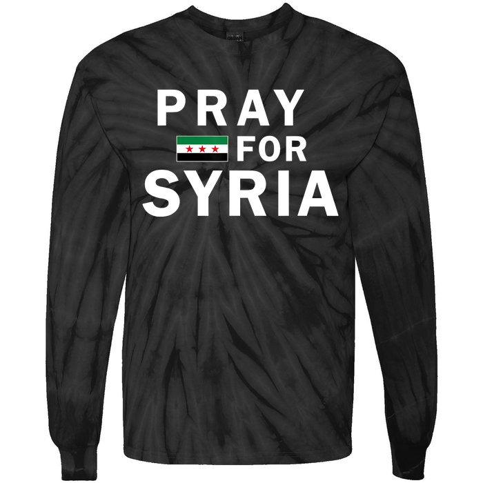 Pray For Syria Tie-Dye Long Sleeve Shirt