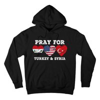 Pray For Syria And Turkey Earthquake American Flag Vintage Hoodie