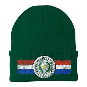 Paraguay Flag Sports Athletic Jersey Style Top Knit Cap Winter Beanie