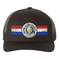 Paraguay Flag Sports Athletic Jersey Style Top Yupoong Adult 5-Panel Trucker Hat