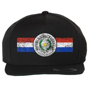 Paraguay Flag Sports Athletic Jersey Style Top Wool Snapback Cap