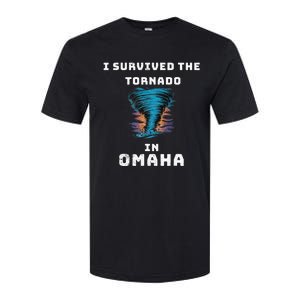 Playful Funny Supportive I Survived The Tornado At Omaha Softstyle CVC T-Shirt