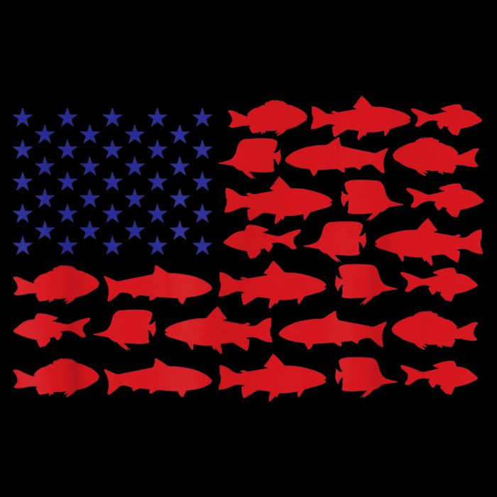 Patriotic Fisher Saltwaters Fish Saltwater Men American Flag Drawstring Bag