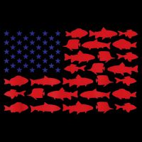 Patriotic Fisher Saltwaters Fish Saltwater Men American Flag Baby Bodysuit