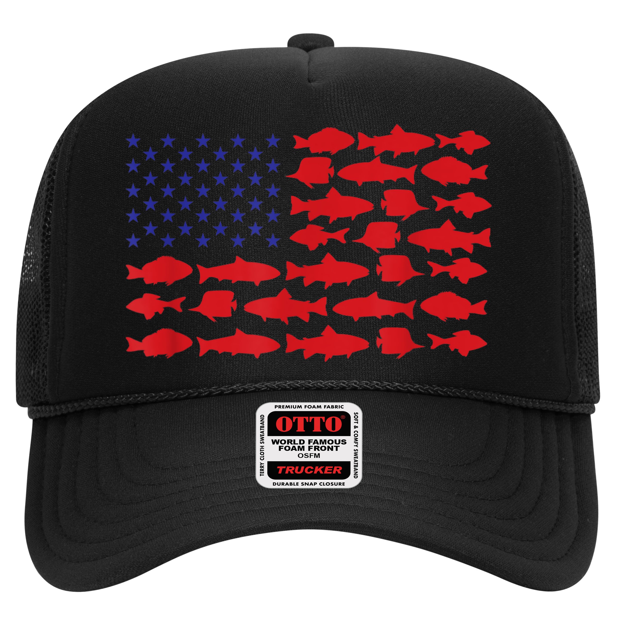 Patriotic Fisher Saltwaters Fish Saltwater Men American Flag Hat