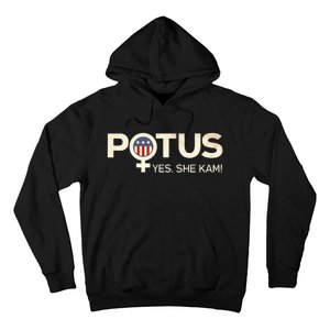 Potus Female Symbol Yes She Kam Harris For President Hoodie