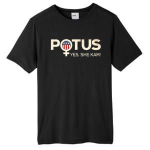 Potus Female Symbol Yes She Kam Harris For President Tall Fusion ChromaSoft Performance T-Shirt