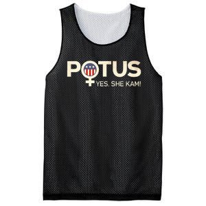 Potus Female Symbol Yes She Kam Harris For President Mesh Reversible Basketball Jersey Tank