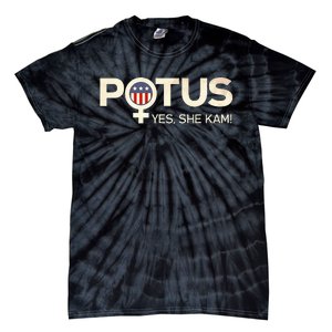 Potus Female Symbol Yes She Kam Harris For President Tie-Dye T-Shirt