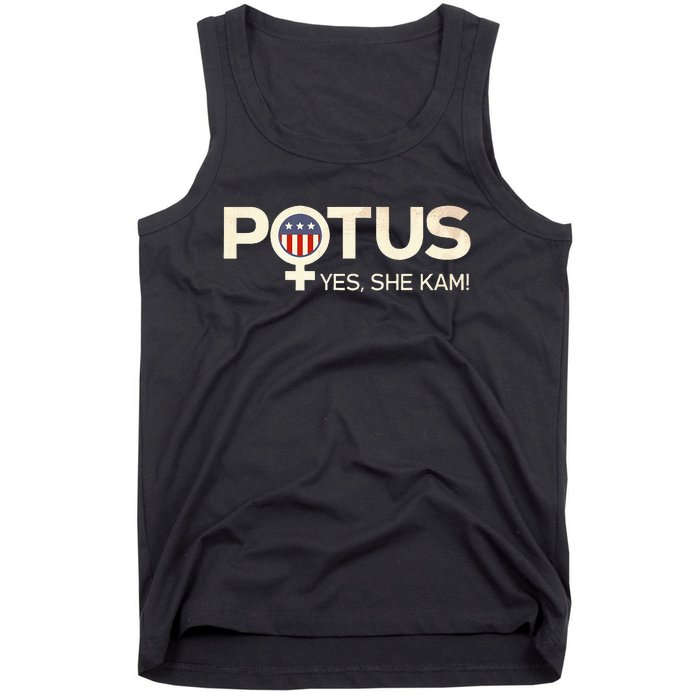 Potus Female Symbol Yes She Kam Harris For President Tank Top