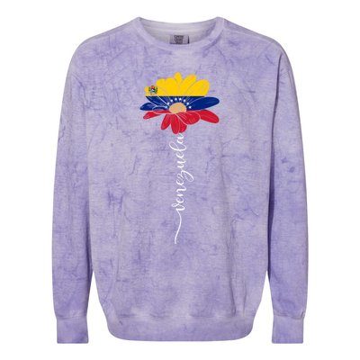 Peru Flag Sunflower Vintage Peruvians Lover Taiwan Gift Colorblast Crewneck Sweatshirt