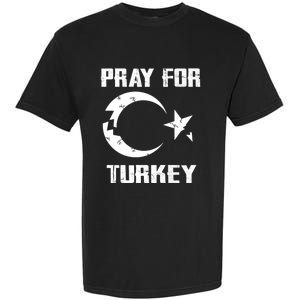 PRAY FOR TURKEY FLAG BROKEN Turkish Garment-Dyed Heavyweight T-Shirt