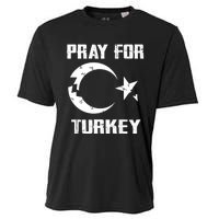 PRAY FOR TURKEY FLAG BROKEN Turkish Cooling Performance Crew T-Shirt