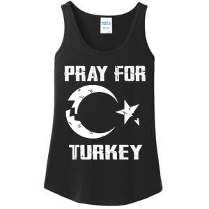 PRAY FOR TURKEY FLAG BROKEN Turkish Ladies Essential Tank