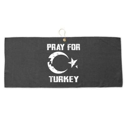 PRAY FOR TURKEY FLAG BROKEN Turkish Large Microfiber Waffle Golf Towel