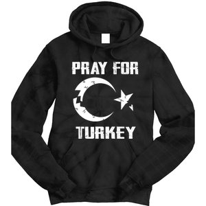 PRAY FOR TURKEY FLAG BROKEN Turkish Tie Dye Hoodie