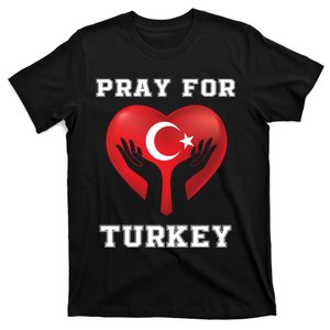 Pray For Turkey Support Turkish Turkey Map T-Shirt