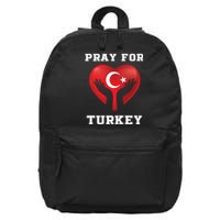 Pray For Turkey Support Turkish Turkey Map 16 in Basic Backpack