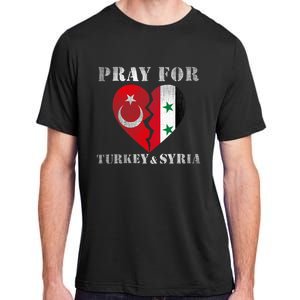 Pray For Turkey Syria Earthquake Support Rebuild Adult ChromaSoft Performance T-Shirt