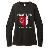 Pray For Turkey Syria Earthquake Support Rebuild Womens CVC Long Sleeve Shirt