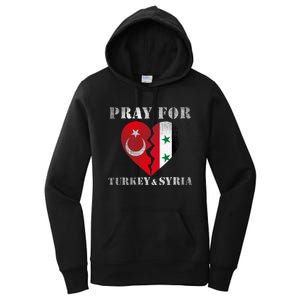 Pray For Turkey Syria Earthquake Support Rebuild Women's Pullover Hoodie