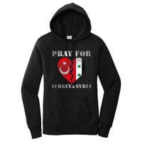 Pray For Turkey Syria Earthquake Support Rebuild Women's Pullover Hoodie