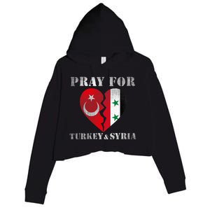 Pray For Turkey Syria Earthquake Support Rebuild Crop Fleece Hoodie