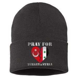 Pray For Turkey Syria Earthquake Support Rebuild Sustainable Knit Beanie