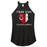 Pray For Turkey Syria Earthquake Support Rebuild Women's Perfect Tri Rocker Tank