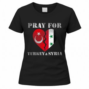 Pray For Turkey Syria Earthquake Support Rebuild Women's T-Shirt