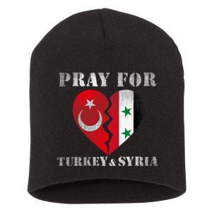 Pray For Turkey Syria Earthquake Support Rebuild Short Acrylic Beanie