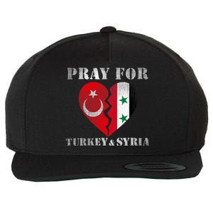 Pray For Turkey Syria Earthquake Support Rebuild Wool Snapback Cap