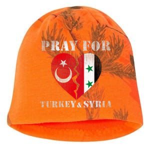 Pray For Turkey Syria Earthquake Support Rebuild Kati - Camo Knit Beanie