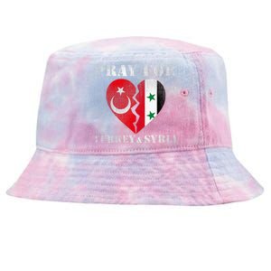 Pray For Turkey Syria Earthquake Support Rebuild Tie-Dyed Bucket Hat