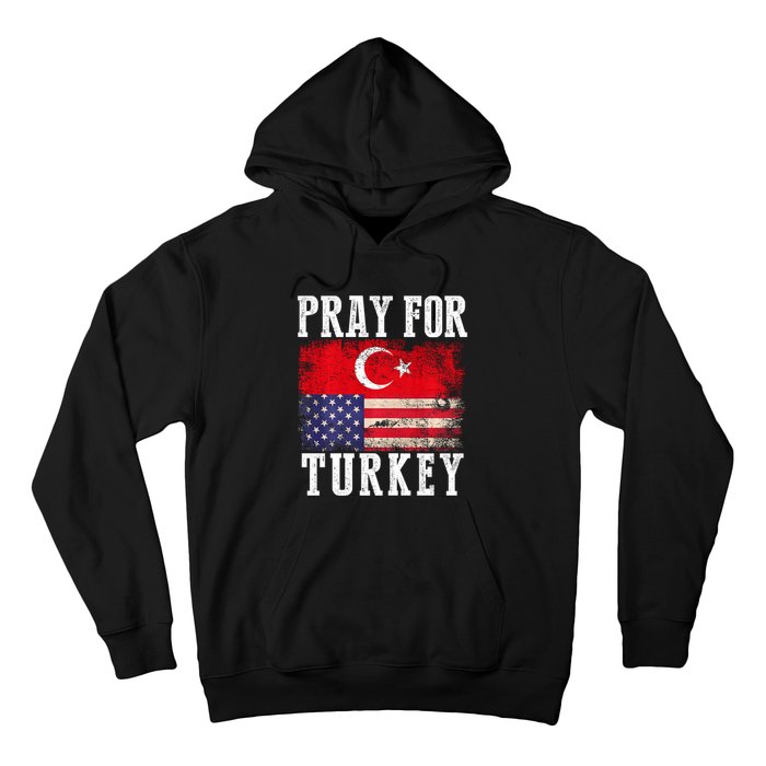 Pray For Turkey Vintage Flag Turkey Hoodie