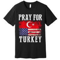 Pray For Turkey Vintage Flag Turkey Premium T-Shirt