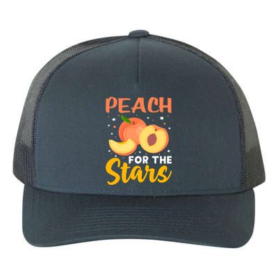 Peach For The Stars Veganism Design For Fruitarian Gift Yupoong Adult 5-Panel Trucker Hat