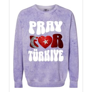 Pray For Turkiye Turkey Tees, Turkey Flag, Support Turkey Colorblast Crewneck Sweatshirt