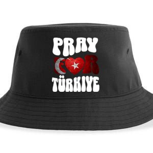 Pray For Turkiye Turkey Tees, Turkey Flag, Support Turkey Sustainable Bucket Hat