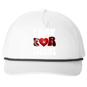 Pray For Turkiye Turkey Tees, Turkey Flag, Support Turkey Snapback Five-Panel Rope Hat