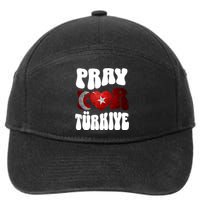 Pray For Turkiye Turkey Tees, Turkey Flag, Support Turkey 7-Panel Snapback Hat