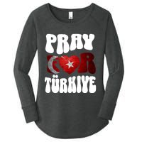 Pray For Turkiye Turkey Tees, Turkey Flag, Support Turkey Women's Perfect Tri Tunic Long Sleeve Shirt