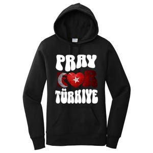 Pray For Turkiye Turkey Tees, Turkey Flag, Support Turkey Women's Pullover Hoodie