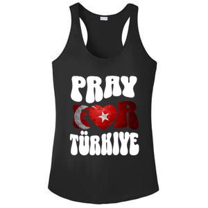 Pray For Turkiye Turkey Tees, Turkey Flag, Support Turkey Ladies PosiCharge Competitor Racerback Tank