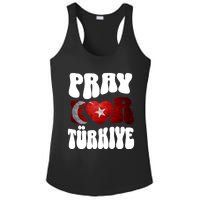 Pray For Turkiye Turkey Tees, Turkey Flag, Support Turkey Ladies PosiCharge Competitor Racerback Tank