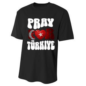 Pray For Turkiye Turkey Tees, Turkey Flag, Support Turkey Performance Sprint T-Shirt