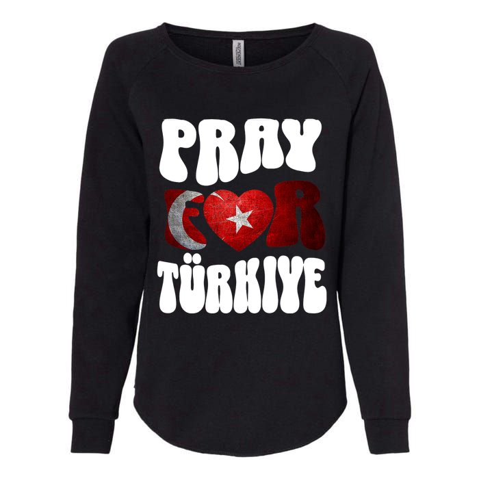 Pray For Turkiye Turkey Tees, Turkey Flag, Support Turkey Womens California Wash Sweatshirt