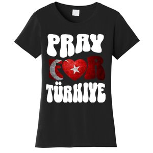 Pray For Turkiye Turkey Tees, Turkey Flag, Support Turkey Women's T-Shirt